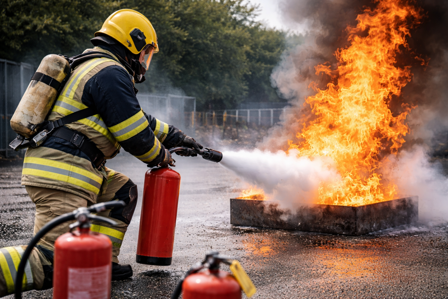 Practical workplace fire training